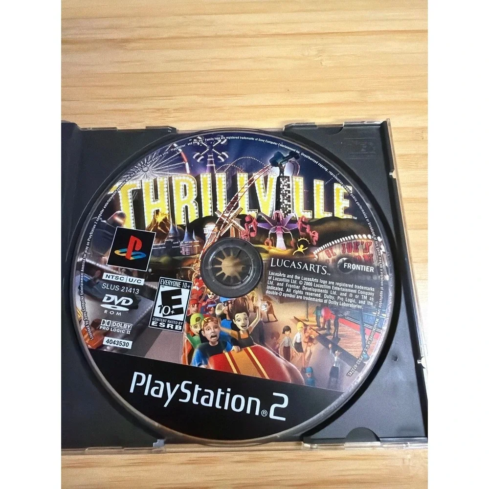 Thrillville PS2 Disc Only‎ Untested Replacement Case